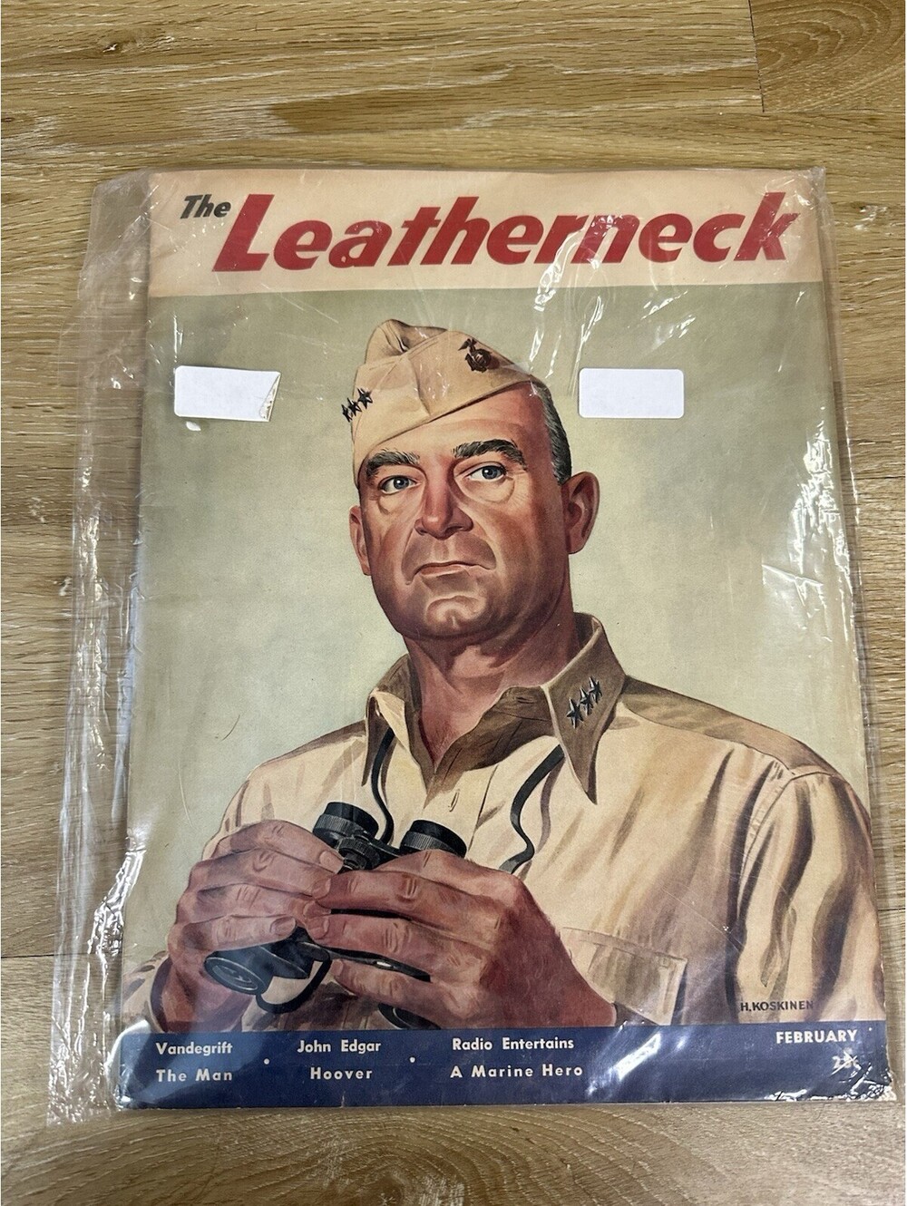 LEATHERNECK MAGAZINE February 1944 LT. General Vandegrift J Edgar Hoover